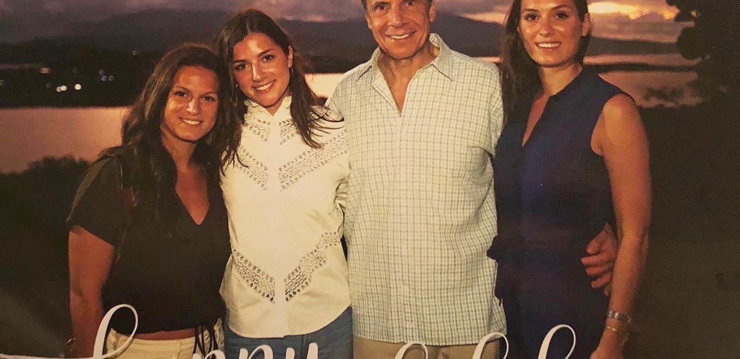 Andrew Cuomo Smiling With His Daughters At Sunset Photo credit:  Gov. Andrew Cuomo Facebook
