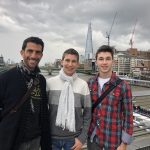 Ziad Awad CEO Of AWAD CAPITAL Smiling With His Sons With London In Background