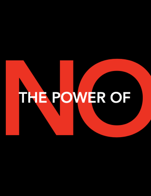 Text Reading The Power Of  With Big Word NO Over It
