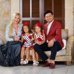 Mohammad Zahoor Sitting On Sofa With Wife Kamaliya And Their Twin Daughters
